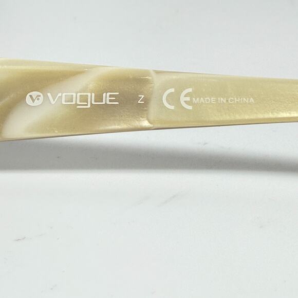 Vogue Eyeglasses Frames VO2595-B 1665 Brown Ivory Rectangle 52-15-130 H18747 - Picture 6 of 7